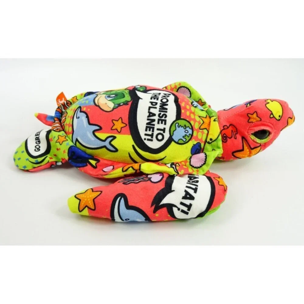 Wild Republic Message from the Planet Sea Turtle Plush Stuffed Animal Colorful - Picture 2 of 9